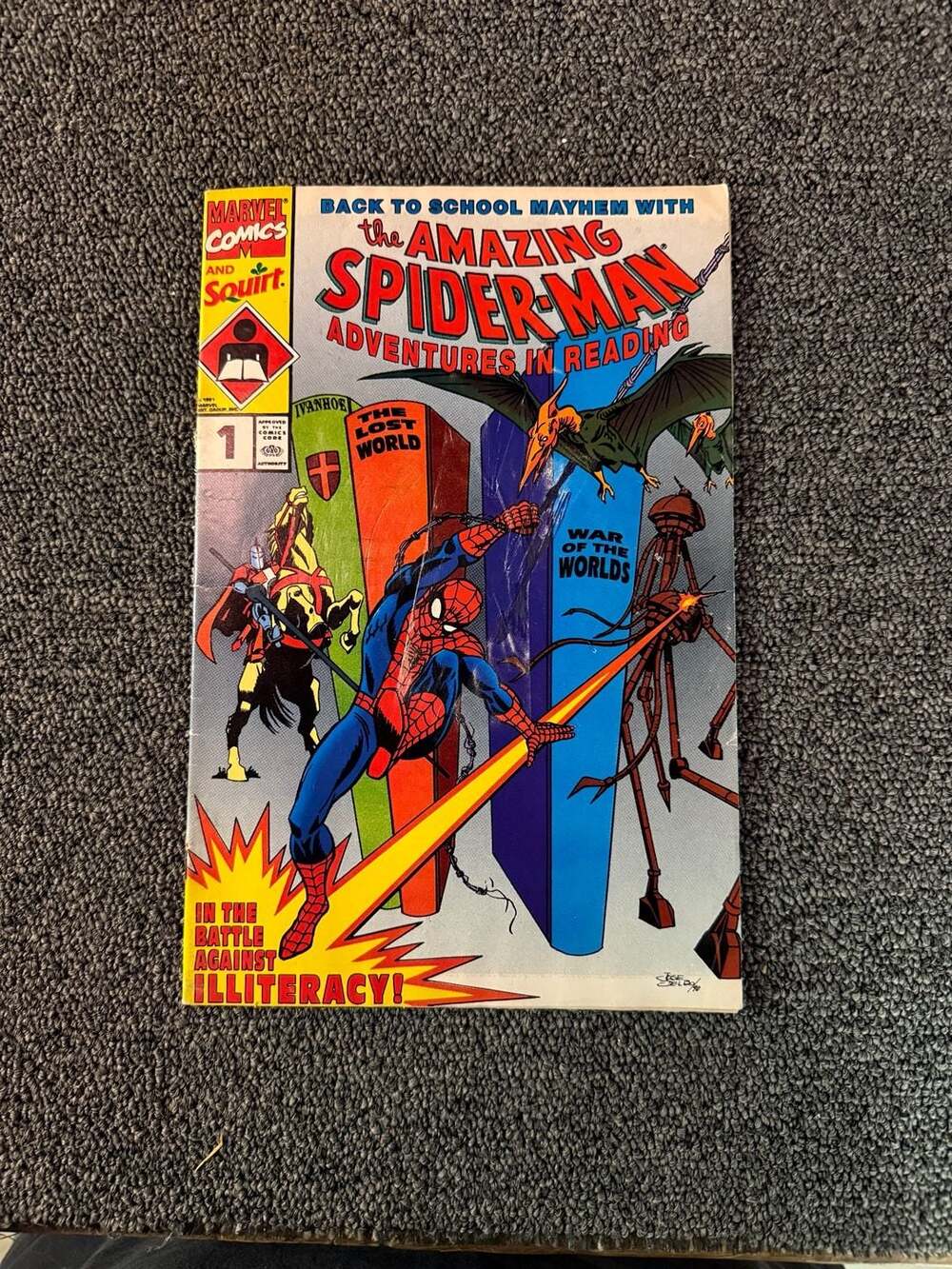 Marvel Comics The Amazing Spider-Man Adventures In Reading #1 Back To School '91